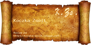 Koczka Zsolt névjegykártya